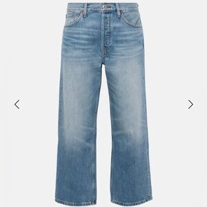 RE/DONE
Loose mid-rise cropped straight jeans
